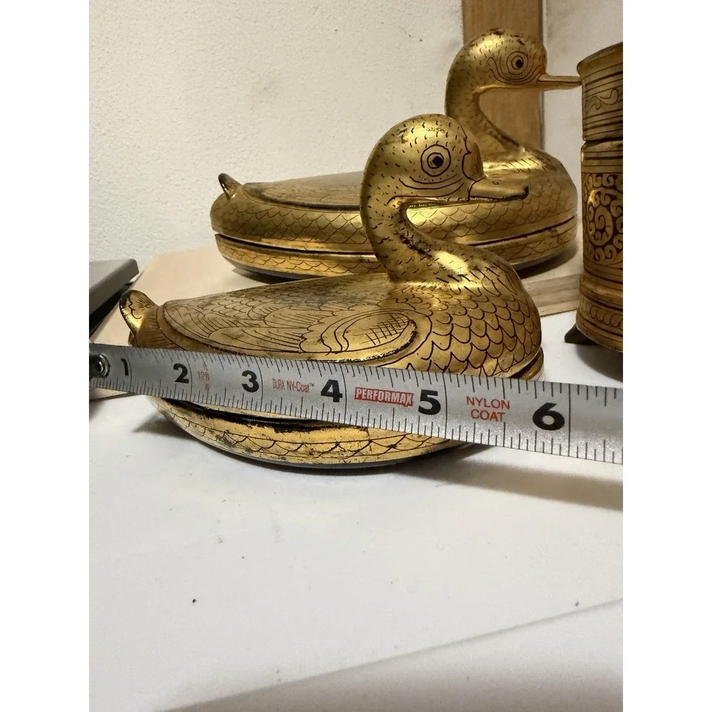 vintage lacquerware trinket boxes Ducks And Box